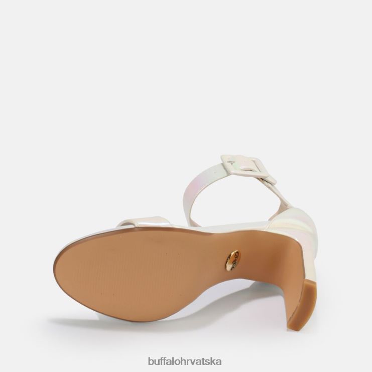 biserno bijela Buffalo jean sandala do gležnja veganska |sandale TDD6T414